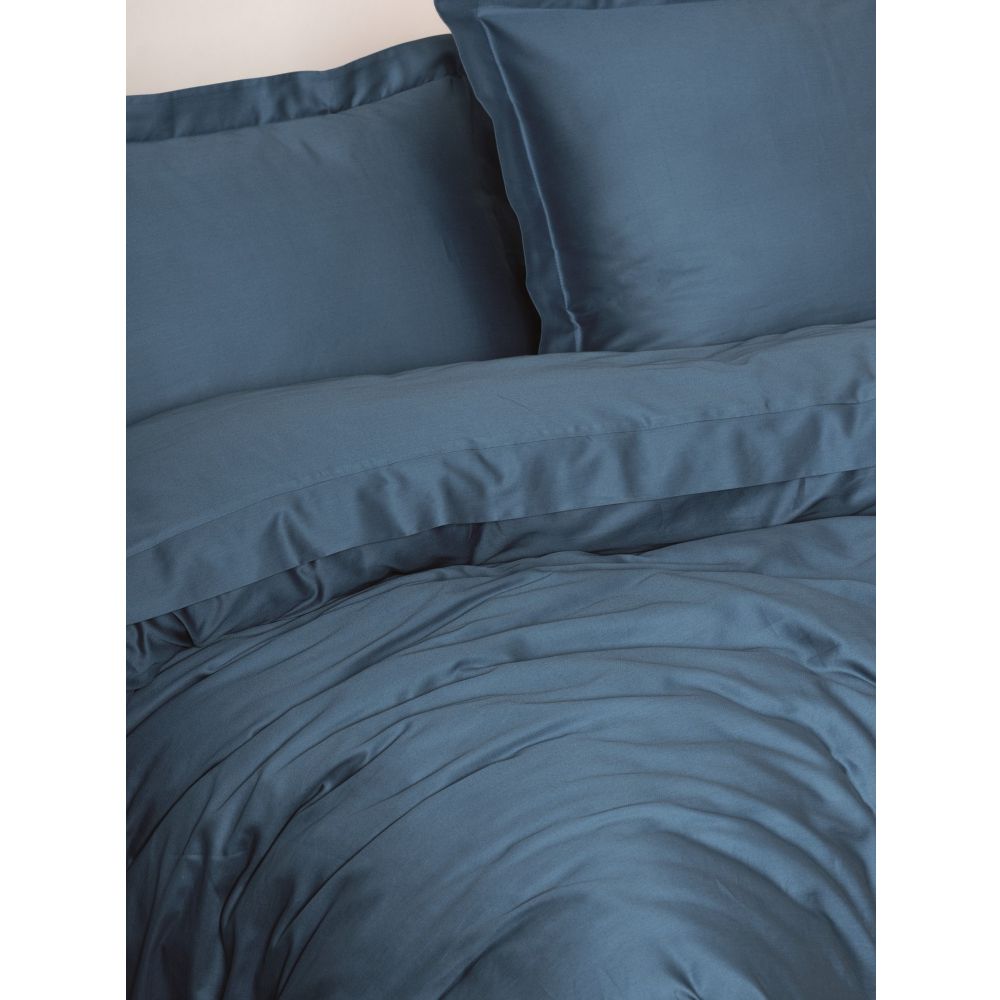 Elegant - Blue Blue Satin Single XXL Quilt Cover Set (DE) slika 2