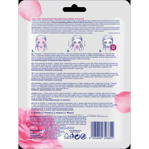 NIVEA Rose Touch sheet maska, 1 kom. slika 2