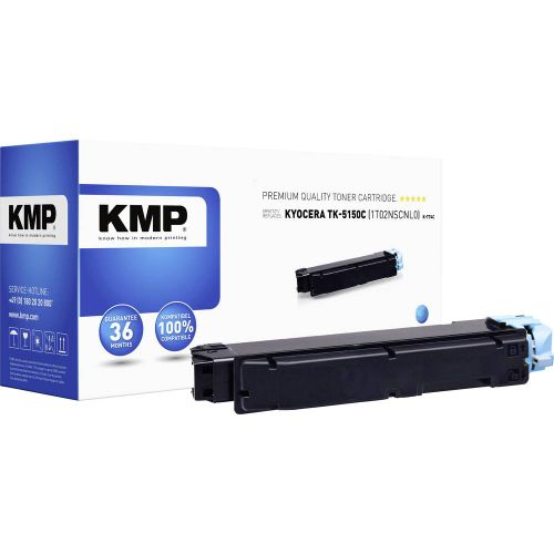 KMP toner zamijenjen Kyocera TK-5150C kompatibilan cijan 10000 Stranica K-T74C slika 1