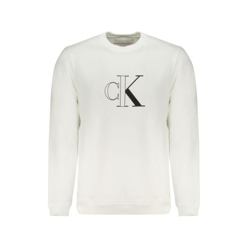 CALVIN KLEIN MEN'S WHITE ZIPLESS SWEATSHIRT slika 1