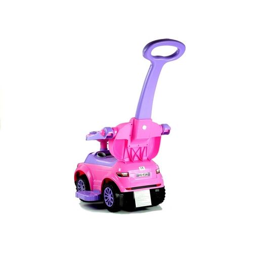 Dječja guralica Automobil s drškom roza slika 2