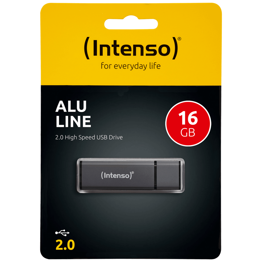 (Intenso) USB Flash drive 16GB Hi-Speed USB 2.0, ALU Line - USB2.0-16GB/Alu-a slika 1