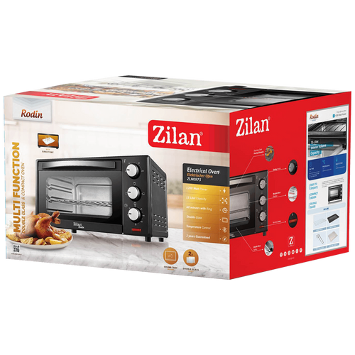 Zilan Mini pećnica, zapremina 15 l,1200W, timer slika 2