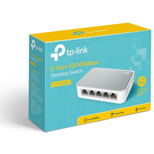 Switch TP-LINK TL-SF1005D 5x RJ45 10 100Mbps plasticno kuciste slika 3