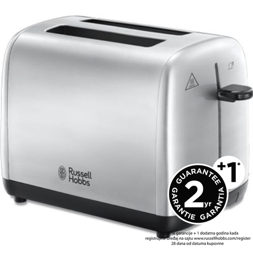 Russel Hobbs 24080-56 Adventure Toster, Tehnologija Perfect Toast za ravnomerno tostiranje, Rešetka za podgrevanje peciva slika 1