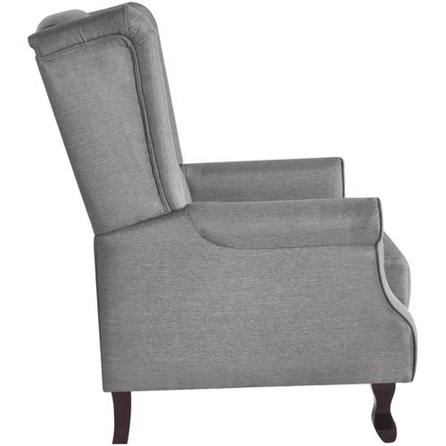 Fotelja od tkanine siva slika 42