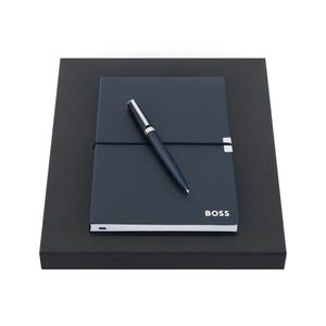 Hugo Boss set hemijska olovka + notes A5 HPBH441N, plavi