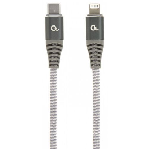 CC-USB2B-CM8PM-1.5M Gembird Premium cotton braided USB Type-C to 8-pins charging &amp; data cable, 1.5m slika 1