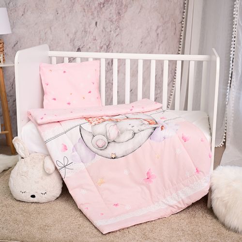 LORELLI RANFORCE COSY 3-dijelni set posteljine Butterflies Pink 100 x 150 cm slika 3