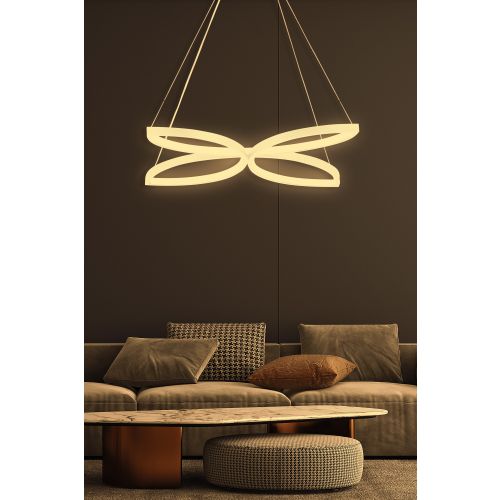 Eriphos White-Yellow Light White Chandelier slika 1