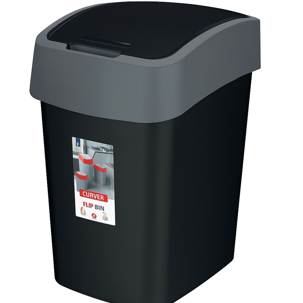 Curv Kanta za otpatke 25L crna/siva Flip slika 1