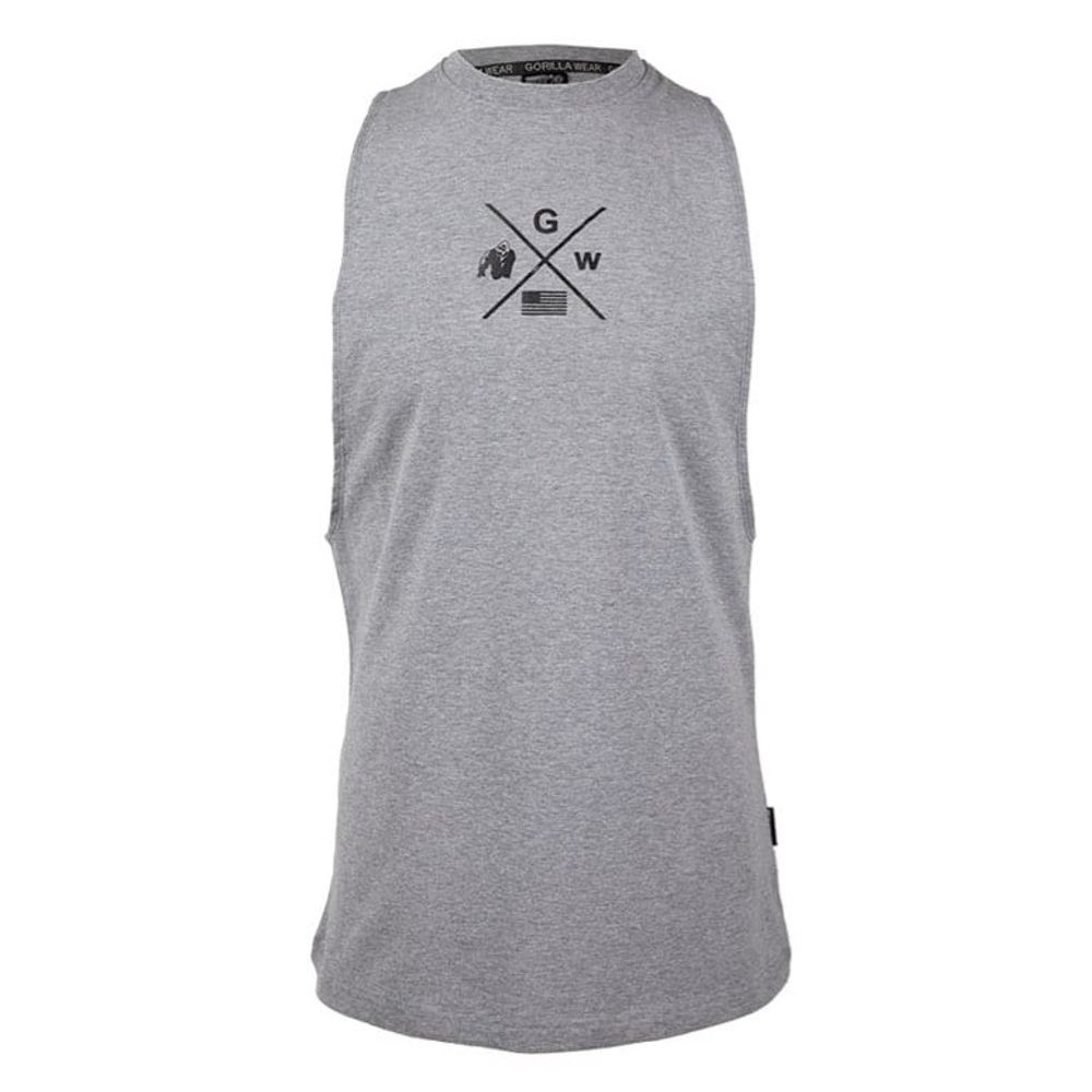 Gorilla Wear CISCO Majica bez rukava, Siva slika 2
