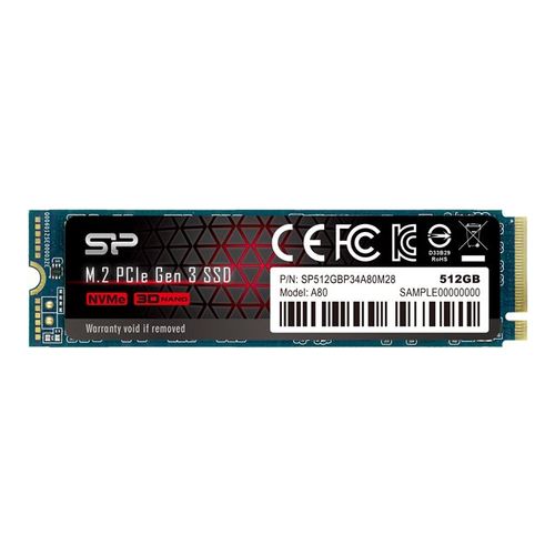 SILICON POWER SSD P34A80 512GB M.2 PCIe SP512GBP34A80M28 slika 1