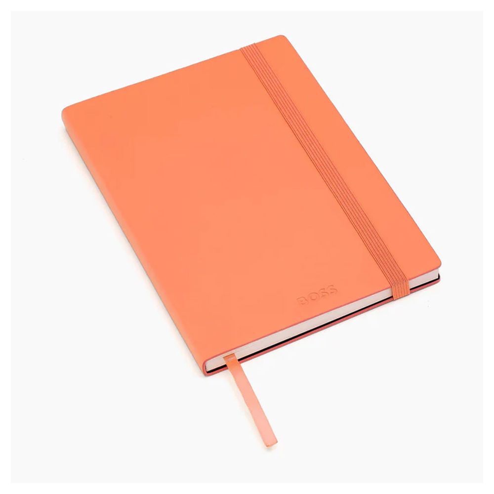 Hugo Boss notes A5 Classic Light HNH422UL, pastelno narandžasti slika 4
