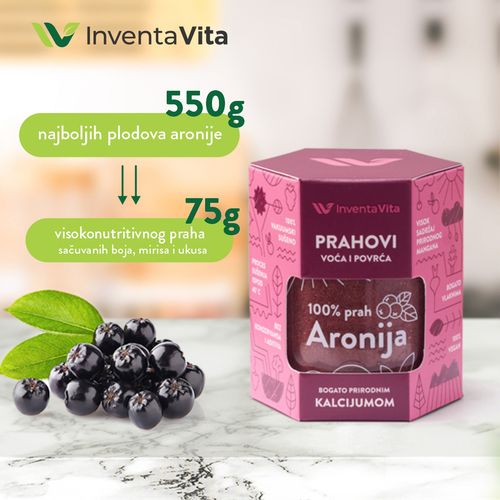 Inventa vita 100% Aronija PRAH slika 3