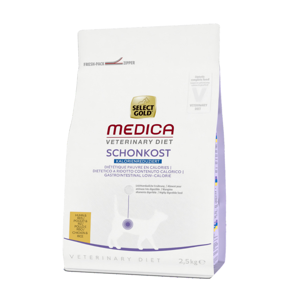 Select Gold Cat Medica Gastrointestinal Low Calorie piletina i riža 2,5 kg slika 1