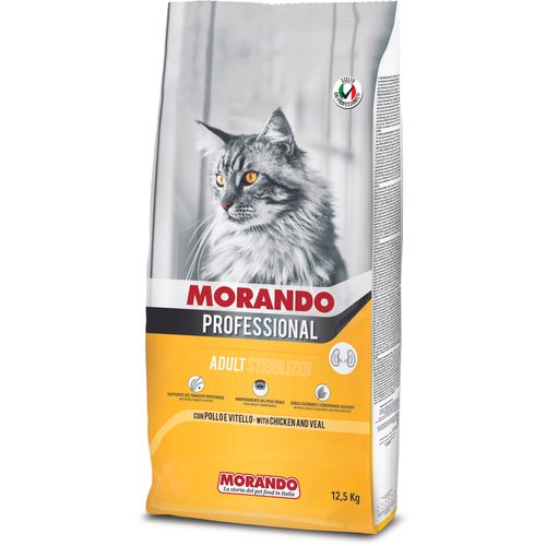 Morando Cat   Prof Sterilized Adult Piletina i Teletina 12,5kg slika 1