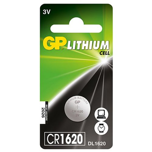 Baterija GP dugmasta Lithium CR1620 3V slika 1