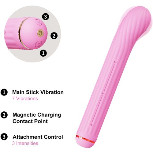 Rabbit vibrator OTOUCH Magic Stick S1 Plus, ružičasti slika 10