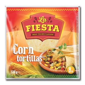 LA FIESTA corn tortillas 320g 8x20cm KRATAK ROK