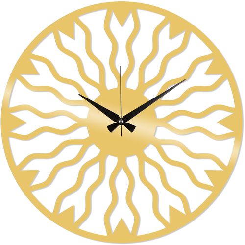 Wallity Ukrasni metalni zidni sat, Metal Wall Clock 21 - Gold slika 2