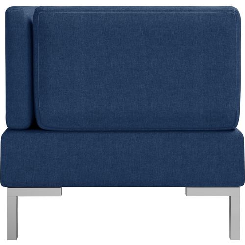 2-dijelni set sofa od tkanine plavi slika 4