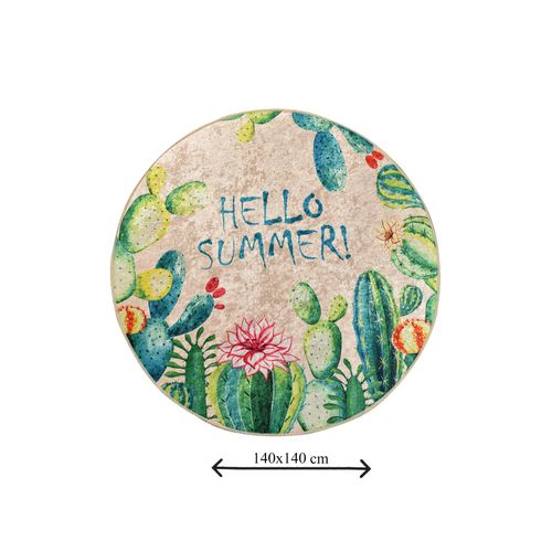 Hello Summer (140) Multicolor Bathmat slika 3