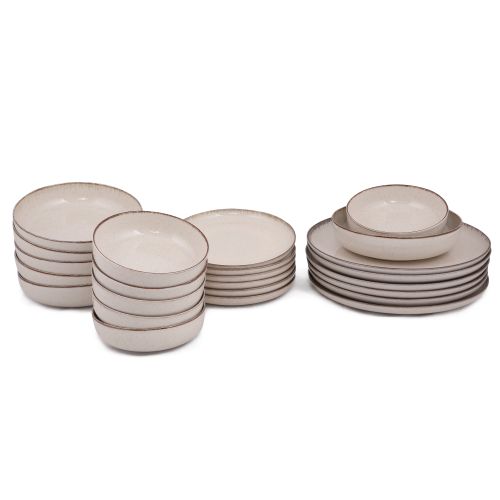 Hermia Concept Porculanski set tanjura 24 dijelni DINER CREAM, MOD24Y2730P02 slika 8