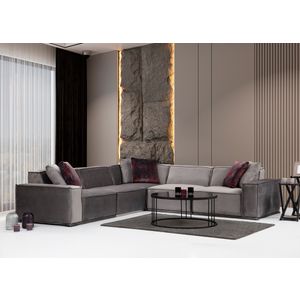 Lego Corner 3 (L1-O1-C-O1-1R) Sivi Kutni Sofa