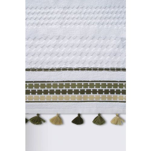 L'essential Maison Coplin - Zeleni (90 x 150) Zeleno-Beli Peškir za Kupanje slika 3