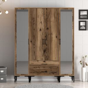 Kumsal RTR - Walnut Walnut Wardrobe