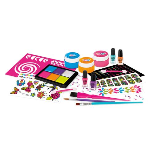 CRAZART set 4u1 za tijelo, nokte, kosu i šminka Neon Craze 17344 slika 2