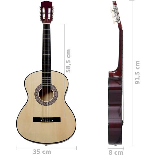 Klasična gitara za početnike i djecu 3/4 36" od drva lipe slika 7