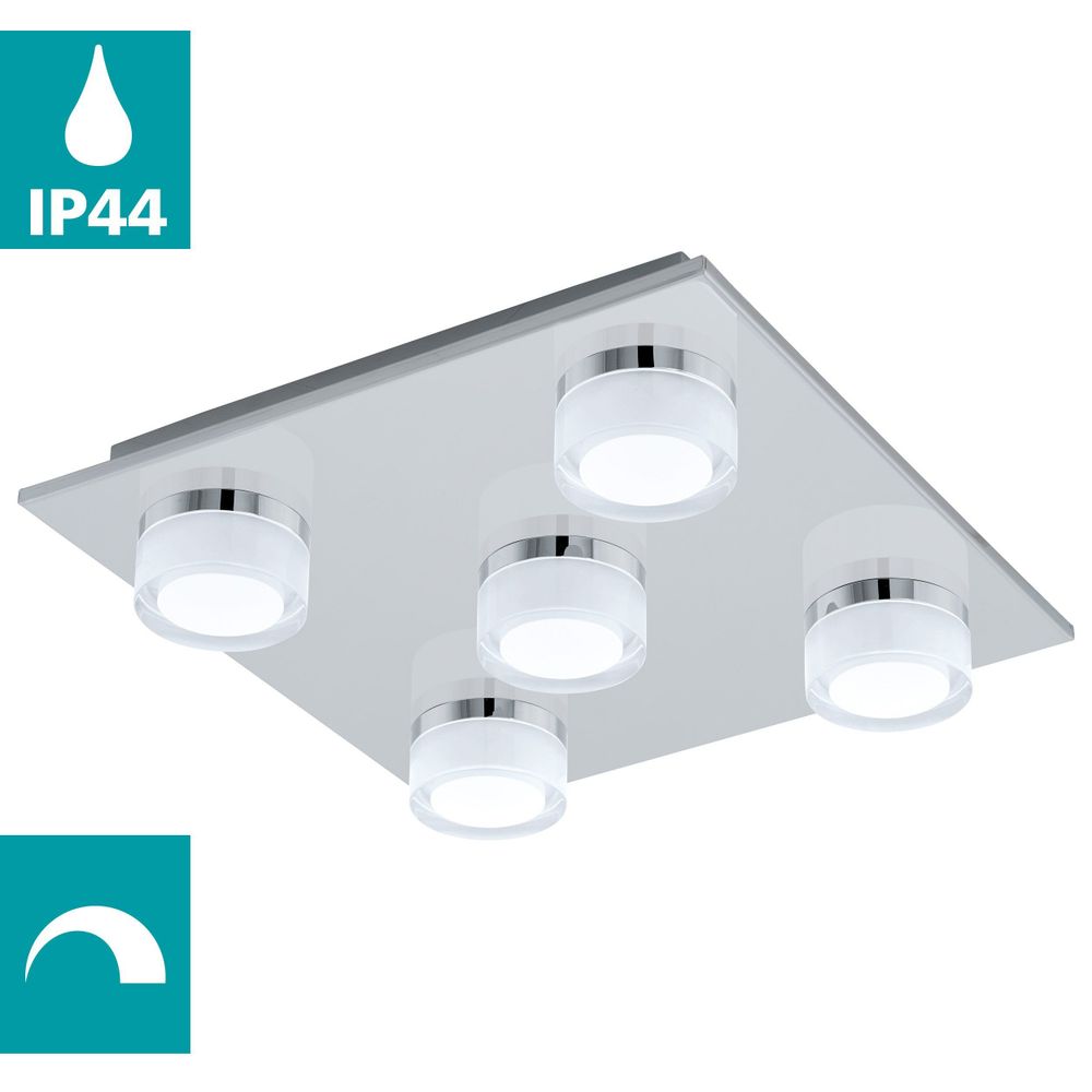 Eglo Romendo 1 zidna/stropna LED lampa, krom/bijela, 5x7,2W, 3750lm slika 2