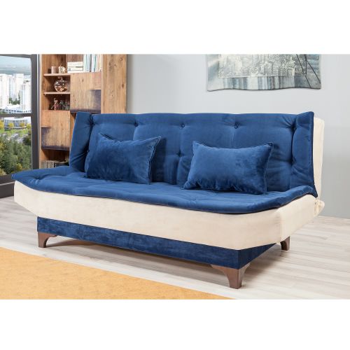 Kelebek - Blue, Cream BlueCream 3-Seat Sofa-Bed slika 2