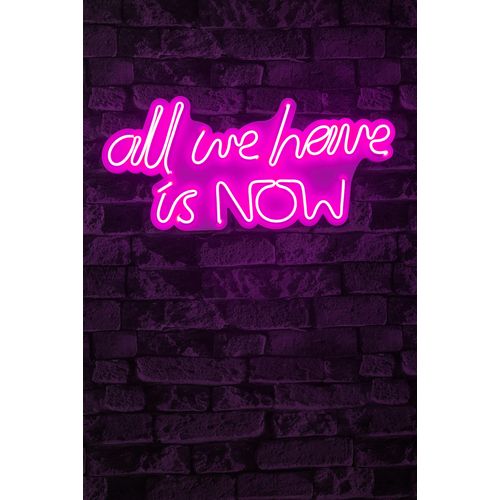 Wallity Ukrasna plastična LED rasvjeta, All We Have is Now - Pink slika 2