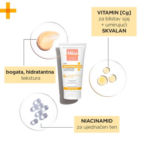 Mixa Niacinamide Glow hidratantna krema slika 4