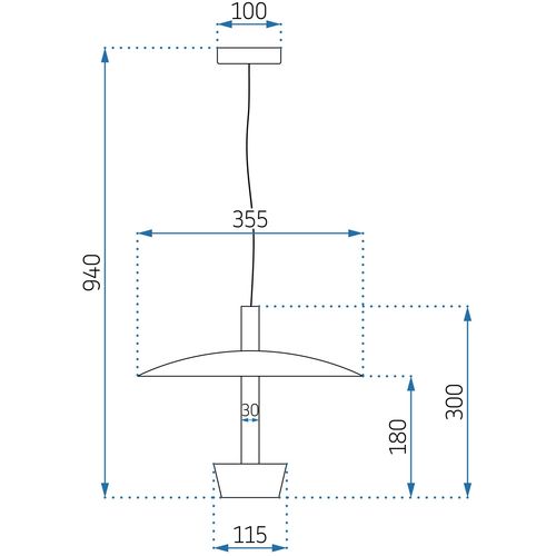 TOOLIGHT Viseća svjetiljka APP914-1CP slika 13