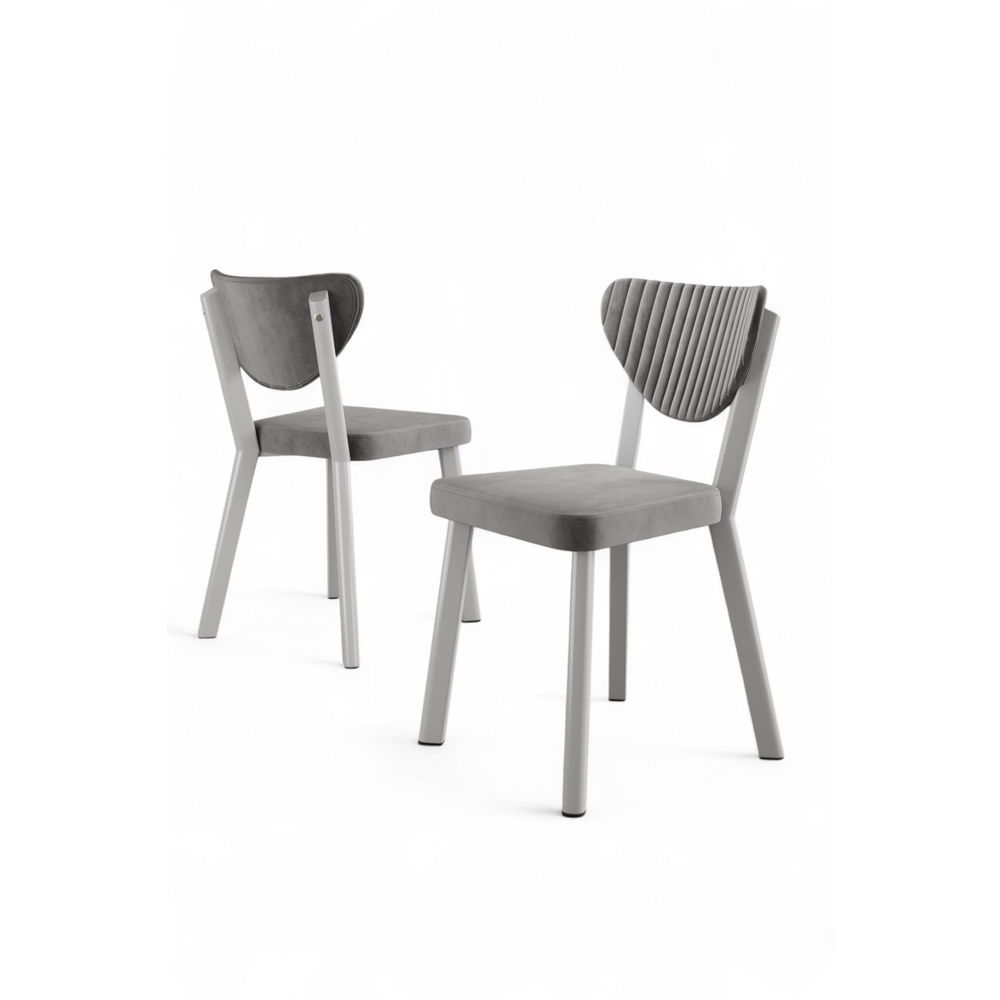 Set Stolica (4 Komada) Arfe - Boje: Siva, Bijela Siva slika 2