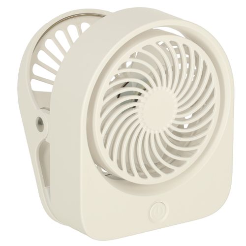 Mini ventilator s kopčom bijeli  slika 2