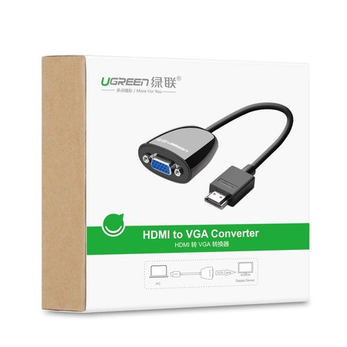 Ugreen HDMI na VGA adapter crne boje - u kutiji slika 2