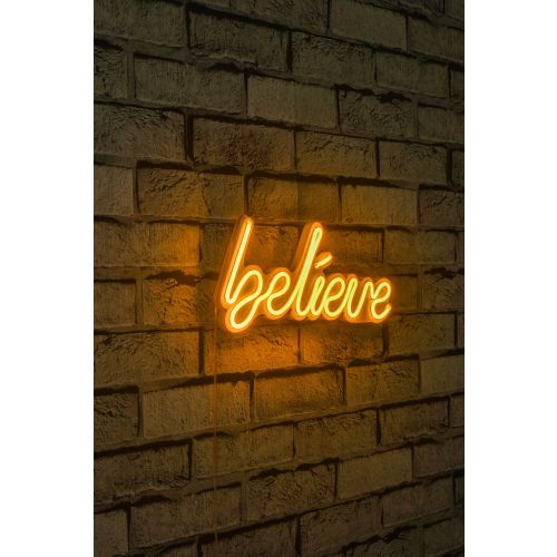 Wallity Ukrasna plastična LED rasvjeta, Believe - Yellow slika 10