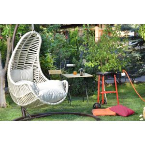 Kule - Cream Cream Garden Single Swing Chair