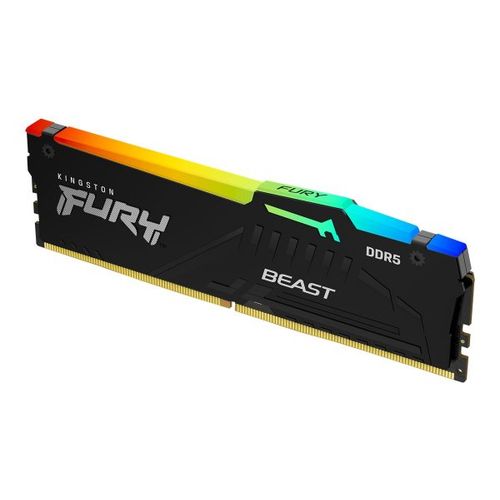 Kingston KF556C40BBA-32 DDR5 32GB 5600MHz [FURY BEAST RGB], Non-ECC UDIMM, CL40 1.25V, 288-Pin 2Rx8, w/RGB Heatsink slika 1