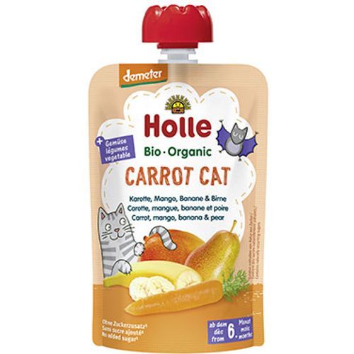 Holle Pire od mrkve, manga i banane "Carrot Cat"- Organski 100g  , pakiranje 12komada, xxl slika 1