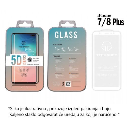 Kaljeno staklo Full Cover 5D za iPhone 7/8 Plus slika 1