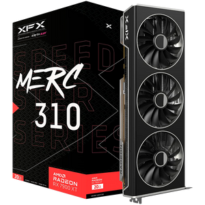 XFX AMD Video Card RX-7900XT Speedster MERC310 20GB GDDR6 320bit, 2535 MHz / 20Gbps, 3x DP, 1x HDMI, 3 fan, 2 slot