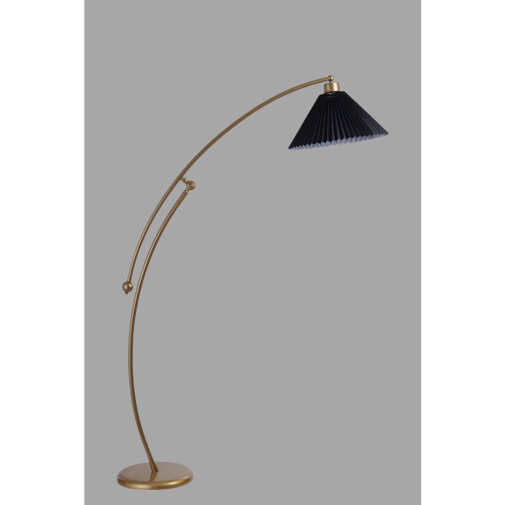 Opviq Podna lampa 637, crna, zlatna slika 3