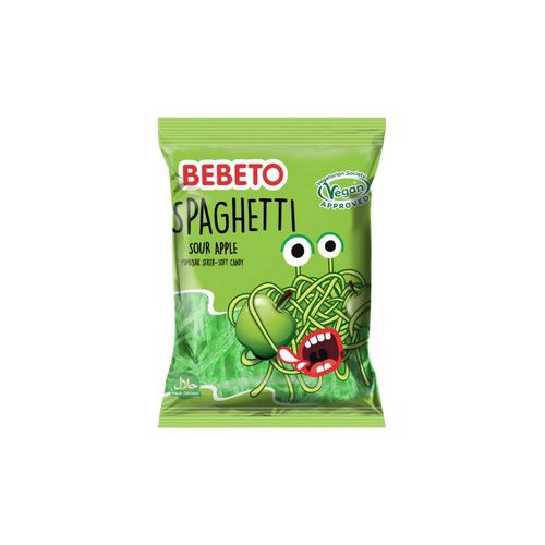 Bebeto gumeni bomboni spaghetti jabuka 80 g slika 1