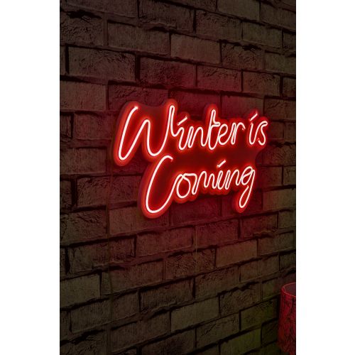 Wallity Ukrasna plastična LED rasvjeta, Winter is Coming - Red slika 1